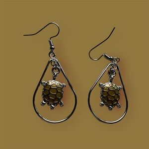 Handmade Turtle Earrings